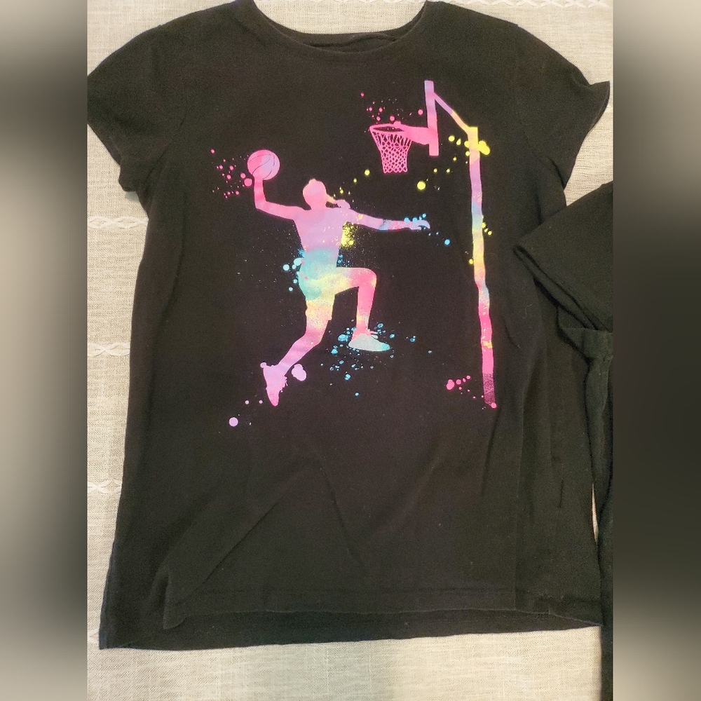 3 Pack The Children's Place Unicorn, Basketball & Skate Tee's - Bundle